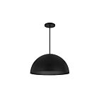 Alteck Lighting AP0083-5CCT-W-BK Half Round 25W Sand Black LED Pendant