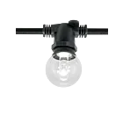 American Lighting LS-C-12-BK 10W Black String Light