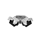 American Lighting TL-2SPL-L-HD Tape Light Accessory 10Mm 2Pin Inlin Heavy Duty Snap Connector Single Color