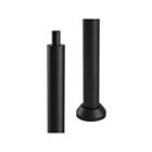 Arani PO-4R-BK-FT 4" Black Round Steel Pole