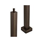 Arani PO-4S-BR-FT 4" Bronze Square Steel Pole