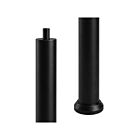 Arani PO-5R-BK-FT 5" Black Round Steel Pole