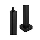 Arani PO-5S-BK-FT 5" Black Square Steel Pole