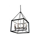 Artcraft Vineyard AC10069BC 8-Lights Black Chrome 100W Chandelier