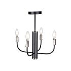 Artcraft Avalon AC10624BN 4-Lights 240W Brushed Brass Chandelier
