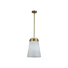 Artcraft AC10640BR Dahlia 60W Brushed Brass Pendant