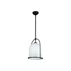 Artcraft AC10650BK Dahlia 60W Black Pendant