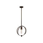 Artcraft Linden Ac10901Ob 1-Light 100W Bronze Pendant