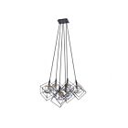 Artcraft Artistry AC11119 6-Lights Matte Black Harvest Brass 100W Chandelier