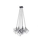 Artcraft Artistry AC11119PN 6-Lights Matte Black Polished Nickel 100W Chandelier