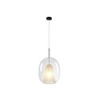Artcraft AC11219CL Dusk 1-Light 60W Black Pendant