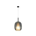 Artcraft AC11219SM Dusk 1-Light 60W Black Pendant