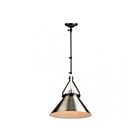 Artcraft Brydon AC11242NB 1 Light Black and Brushed Nickel 60W Wall Or Pendant Light