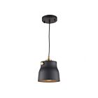 Artcraft Euro Industrial AC11361VB Matte Black Harvest Brass Pendant