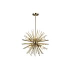 Artcraft Sunburst AC11443 8-Lights Satin Brass 60W Chandelier