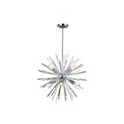 Artcraft Sunburst AC11443CH 8-Lights Chrome 60W Chandelier