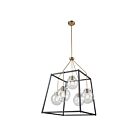 Artcraft Bridgetown AC11605VB 5-Lights Black Harvest Brass 100W Pendant