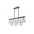 Artcraft Aurelia AC11767VB 7-Lights 280W Matte Black Island Pendant