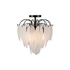 Artcraft AC11785BK Alessia 60W Black Semi Flush Mount