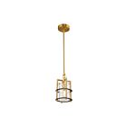 Artcraft AC11810BB Burford 1-Light 40W Brushed Brass Pendant