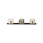 Artcraft AC11823BB Salinas 3-Lights 180W Black Bath Light