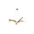 Artcraft AC11976BR Modena 60W 6-Lights Brushed Brass LED Chandelier