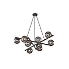 Artcraft AC11979SM Modena 90W 9-Lights Matte Black LED Chandelier