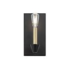 Artcraft AC11981BB Notting Hill 60W Black and Brushed Brass Wall Sconce