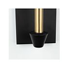 Artcraft AC11981BB Notting Hill 60W Black and Brushed Brass Wall Sconce