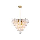 Artcraft AC11994WH Globo 520W 13-Lights Brushed Brass LED Chandelier