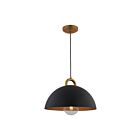Artcraft AC12000BB 1-Light 100W Black Pendant