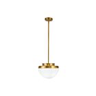 Artcraft AC12010BR Dahlia 60W Brushed Brass Pendant