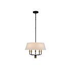 Artcraft AC12035BB Providence 300W Black and Brushed Brass Pendant