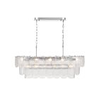 Artcraft AC12054CR Bianca 480W Polished Nickel and Crystalline Pendant
