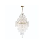 Artcraft AC12104BR Sophia 29-Lights 1160W Brass and Clear Glass Chandelier