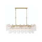 Artcraft AC12105BR Sophia 16-Lights 640W Brass and Wispy White Glass Chandelier