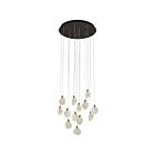 Artcraft AC12153BB Sno flake 65W Satin Brass Chandelier