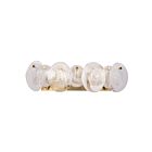 Artcraft AC12214BR Lily 240W Brushed Brass Bathroom Vanity Light