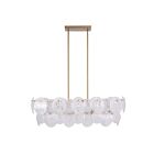 Artcraft AC12217BR Lily 420W Brushed Brass Pendant