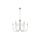 Artcraft AC12226BN Foundry 6-Lights 360W Brushed Nickel Chandelier