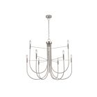 Artcraft AC12229BN Foundry 9-Lights 540W Brushed Nickel Chandelier