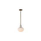 Artcraft AC12250LB Velora 1-Light 4.5W Legacy Brass LED Pendant