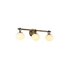 Artcraft AC12253LB Velora 3-Lights 13.5W Legacy Brass LED Bathroom Vanity Light