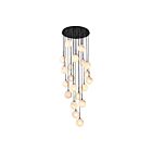 Artcraft AC12281BK Nightfall 21-Lights 840W Black and Brushed Brass Pendant