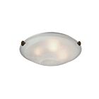 Artcraft Flushmount 20 Glass Clip AC2353SPBK