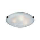 Artcraft Clip Flush AC2353SPBN 4 Lights Brushed Nickel 60W Flush Mount