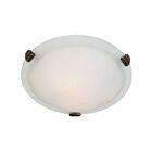 Artcraft Clip Flush AC2354BN Brushed Nickel 60W Flush Mount