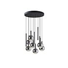 Artcraft AC5002BK Modella 12-Lights 720W Black LED Pendant