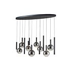 Artcraft AC5004BK Modella 14-Lights 70W Black LED Chandelier