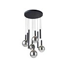 Artcraft AC5009BK Modella 9-Lights 45W Black LED Pendant